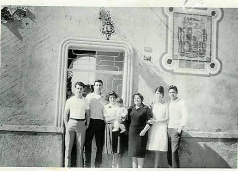 Familia Romo Espino. Barrio de Triana. Aguascalientes 1962